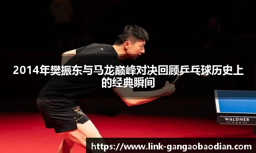 2014年樊振东与马龙巅峰对决回顾乒乓球历史上的经典瞬间