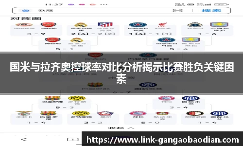 国米与拉齐奥控球率对比分析揭示比赛胜负关键因素